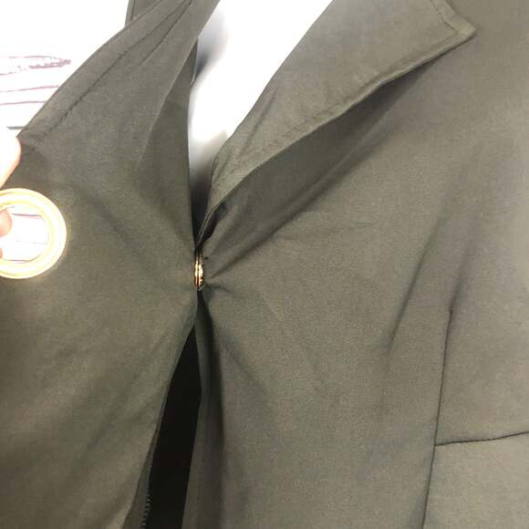 NWT boutique black sleeveless top & matching shorts set gold accent size small - Picture 11 of 12